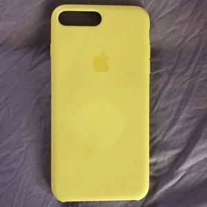 Yellow silicone iPhone 8 Plus case